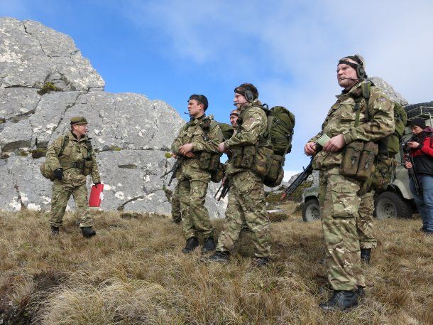 Ejercicios militares británicos en Malvinas