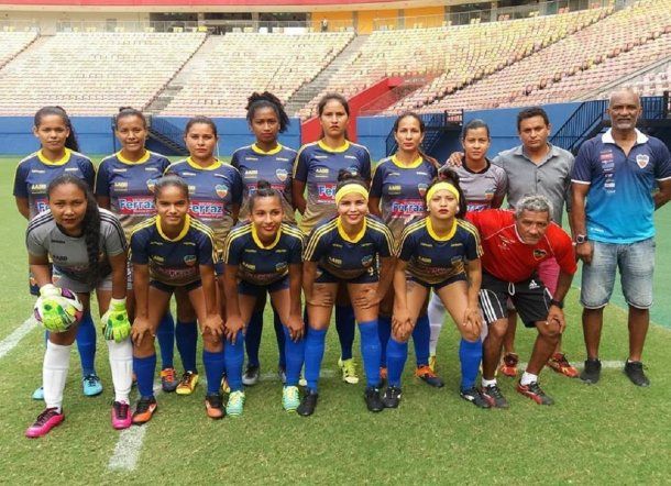 <div>Equipo de fútbol femenino Manicoré - Crédito: Rui Costa</div>