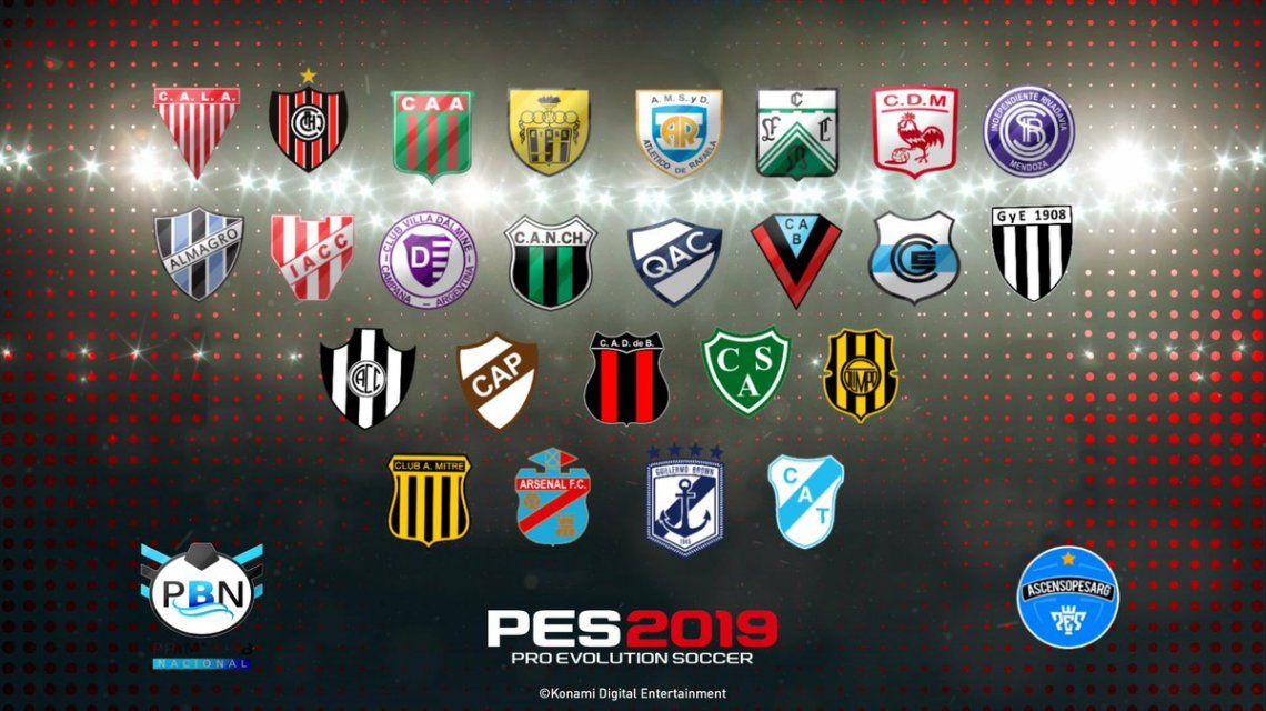 Ascendieron Todos: La Primera B Nacional Llegó Al PES 2019 ...