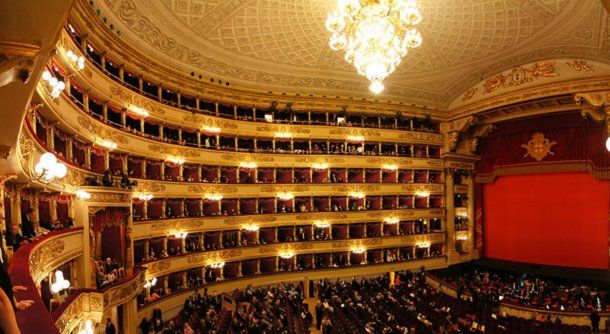 La Scala de Milán, en un segundo lugar justo detrás del Colón