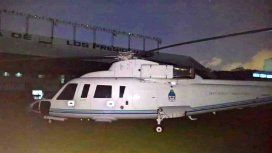 Helicóptero presidencial en All Boys Helicóptero presidencial en All Boys