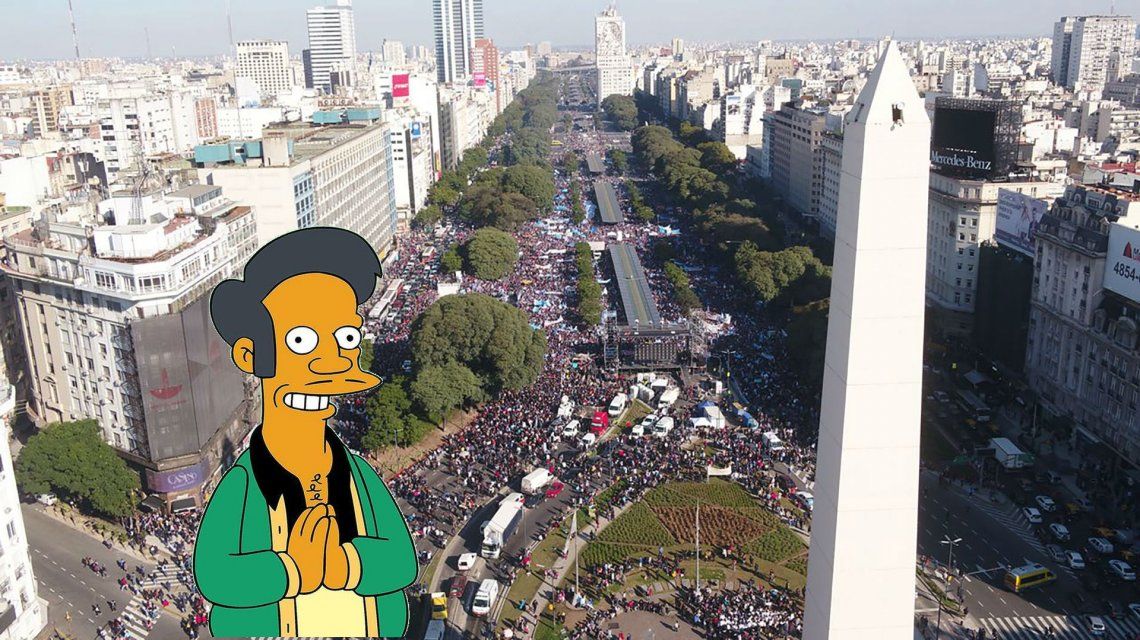 ¿Se llenará el Obelisco de fanáticos de Los Simpson que pedirán la continuidad de Apu? ¿Se llenará el Obelisco de fanáticos de Los Simpson que pedirán la continuidad de Apu?