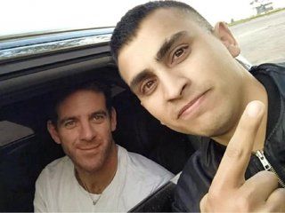Juan Martín Del Potro con Nicolás Ávalos Juan Martín Del Potro con Nicolás Ávalos