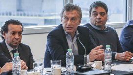 Dante Sica, Mauricio Macri y Jorge Triaca Dante Sica, Mauricio Macri y Jorge Triaca