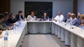 Sica y Triaca con la CGT y el sector empresarial - Crédito: @dante_sica Sica y Triaca con la CGT y el sector empresarial - Crédito: @dante_sica