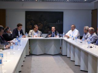 Sica y Triaca con la CGT y el sector empresarial - Crédito: @dante_sica Sica y Triaca con la CGT y el sector empresarial - Crédito: @dante_sica