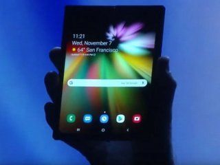 samsung presento su primer smarphone con pantalla flexible: el galaxy f samsung presento su primer smarphone con pantalla flexible: el galaxy f