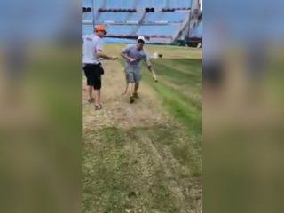 luis suarez, indignado porque pintaron el cesped del estadio centenario luis suarez, indignado porque pintaron el cesped del estadio centenario