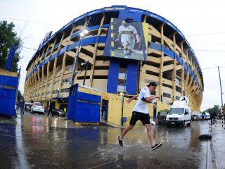 El barrio de La Boca estaba anegado por las fuertes lluvias El barrio de La Boca estaba anegado por las fuertes lluvias