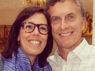 Laura Alonso con Mauricio Macri Laura Alonso con Mauricio Macri