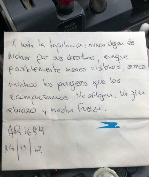 El mensaje que se viralizó<br>