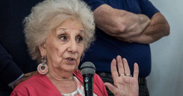 Estela de Carlotto, defensora de los derechos humanos y presidenta de Abuelas de Plaza de Mayo
