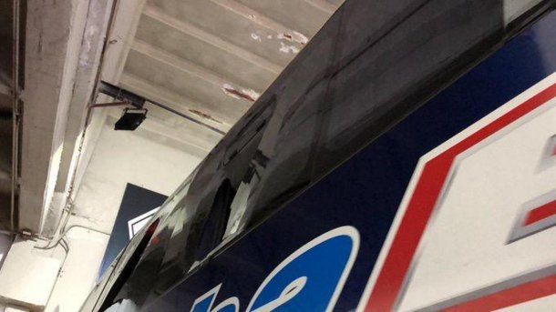 Así quedó el micro de Boca<br>