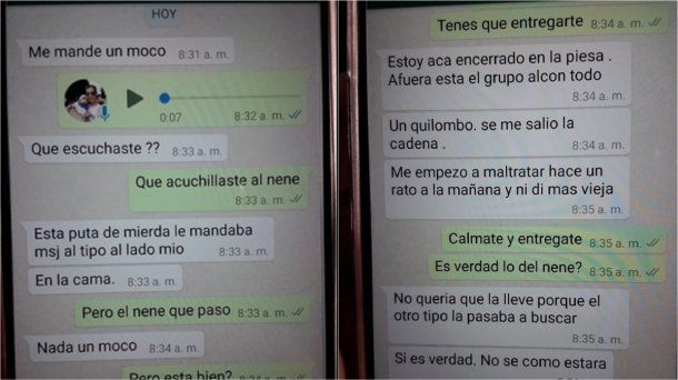 Chat de WhatsApp del asesino de Tolosa