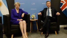 Theresa May y Mauricio Macri Theresa May y Mauricio Macri