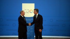Vladimir Putin y Mauricio Macri Vladimir Putin y Mauricio Macri
