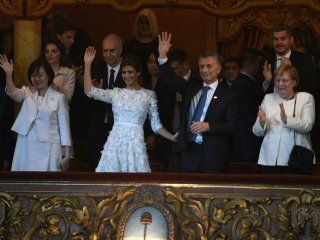 Mauricio Macri, emocionado en el Teatro Colón Mauricio Macri, emocionado en el Teatro Colón