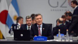 Mauricio Macri en el plenario del G20 Mauricio Macri en el plenario del G20