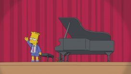 Bart Simpson con un piano Bart Simpson con un piano