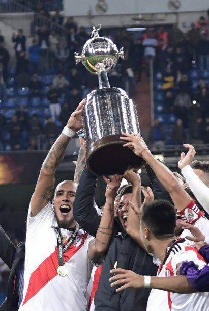 River le ganó la Libertadores a Boca - Crédito: @CARPoficial