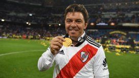 Marcelo Gallardo, campeón con River en la Libertadores - Crédito: @CARPoficial Marcelo Gallardo, campeón con River en la Libertadores - Crédito: @CARPoficial