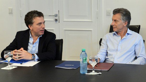 Nicolás Dujovne y Mauricio Macri<br>