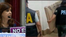 Se llevaron cuadros y obras de arte de Cristina Kirchner Se llevaron cuadros y obras de arte de Cristina Kirchner