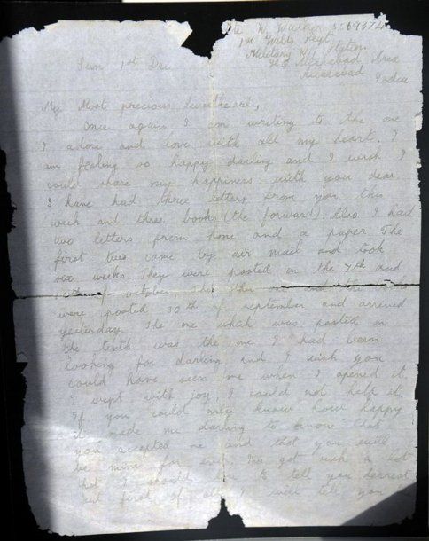 Le llegó una carta de su novio desaparecido hace 70 años - Crédito: Trevor Porter / SWNS
