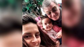 Luciana Romano con su hija y su papá Aníbal Luciana Romano con su hija y su papá Aníbal