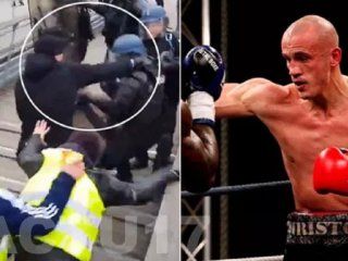 francia: un boxeador se enfrento a la policia para defender a los chalecos amarillos francia: un boxeador se enfrento a la policia para defender a los chalecos amarillos