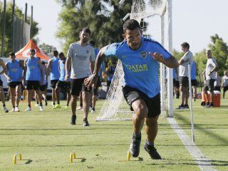 El Apache, en plena pretemporada (Foto: Prensa Boca) El Apache, en plena pretemporada (Foto: Prensa Boca)