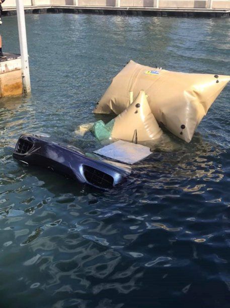 <div>Tiró la Ferrari al agua en Palm Beach - Crédito: Code 3</div><div tabindex=