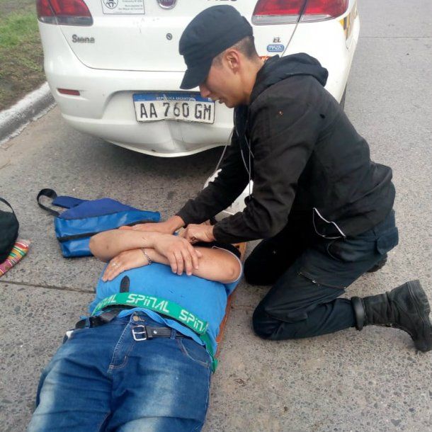 <p>Daniel cuando se desempeñaba como policÃa</p>