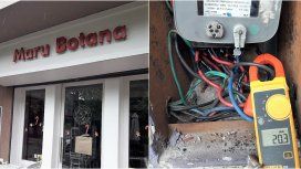 Así encontraron la conexión en el local Así encontraron la conexión en el local