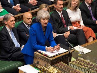 Theresa May en la Cámara de los Comunes Theresa May en la Cámara de los Comunes