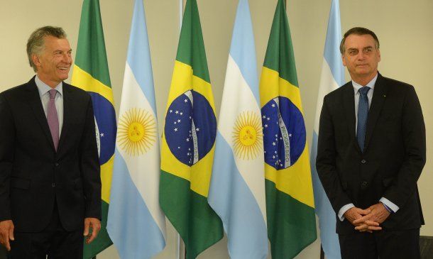 Mauricio Macri y Bolsonaro en su primera reunión bilateral