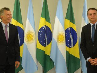Mauricio Macri y Bolsonaro en su primera reunión bilateral Mauricio Macri y Bolsonaro en su primera reunión bilateral