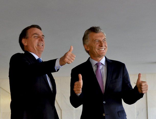 Macri y Bolsonaro en Brasil - Crédito: @mauriciomacri