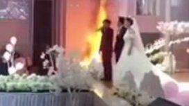 Nos casamos sí o sí: se desató un incendio pero no detuvieron la ceremonia Nos casamos sí o sí: se desató un incendio pero no detuvieron la ceremonia
