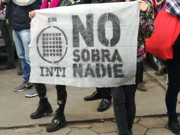 Lucha por las reincorporaciones en INTI - Crédito: @LaNaranjaINTI