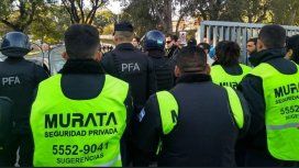 Murata, empresa de seguridad privada en el INTI - Crédito: @LaNaranjaINTI Murata, empresa de seguridad privada en el INTI - Crédito: @LaNaranjaINTI