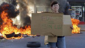 Una de las protestas contra Edesur por falta de suministro Una de las protestas contra Edesur por falta de suministro