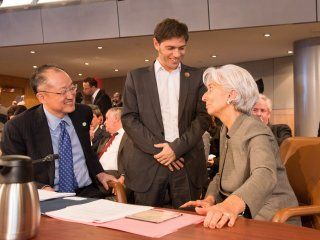 Kicillof junto con la titular del FMI, Christine Lagarde Kicillof junto con la titular del FMI, Christine Lagarde