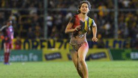 Una chica irrumpió el Central - River Una chica irrumpió el Central - River