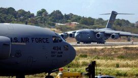Aviones estadounidenses aterrizaron con ayuda humanitaria para Venezuela en la frontera con Colombia Aviones estadounidenses aterrizaron con ayuda humanitaria para Venezuela en la frontera con Colombia