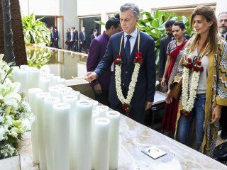 Mauricio Macri con Juliana Awada en la India Mauricio Macri con Juliana Awada en la India
