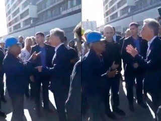 el obrero que increpo a macri desperto una interna en el gobierno el obrero que increpo a macri desperto una interna en el gobierno