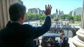 Macri en las escalinatas del Congreso Macri en las escalinatas del Congreso