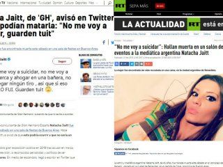 dudas y sospechas en los diarios del mundo sobre la muerte de natacha jaitt dudas y sospechas en los diarios del mundo sobre la muerte de natacha jaitt