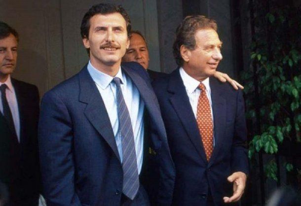 Mauricio Macri y Franco Macri<br>